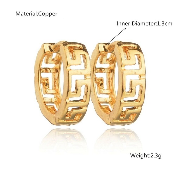 Woman Fashion Gold Sculpture Earrings NHBQ0869 - Picture 3 of 3